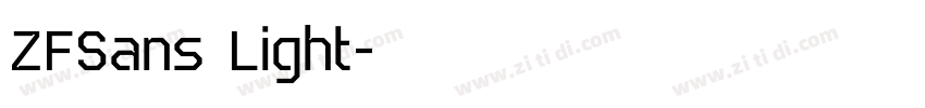 ZFSans Light字体转换